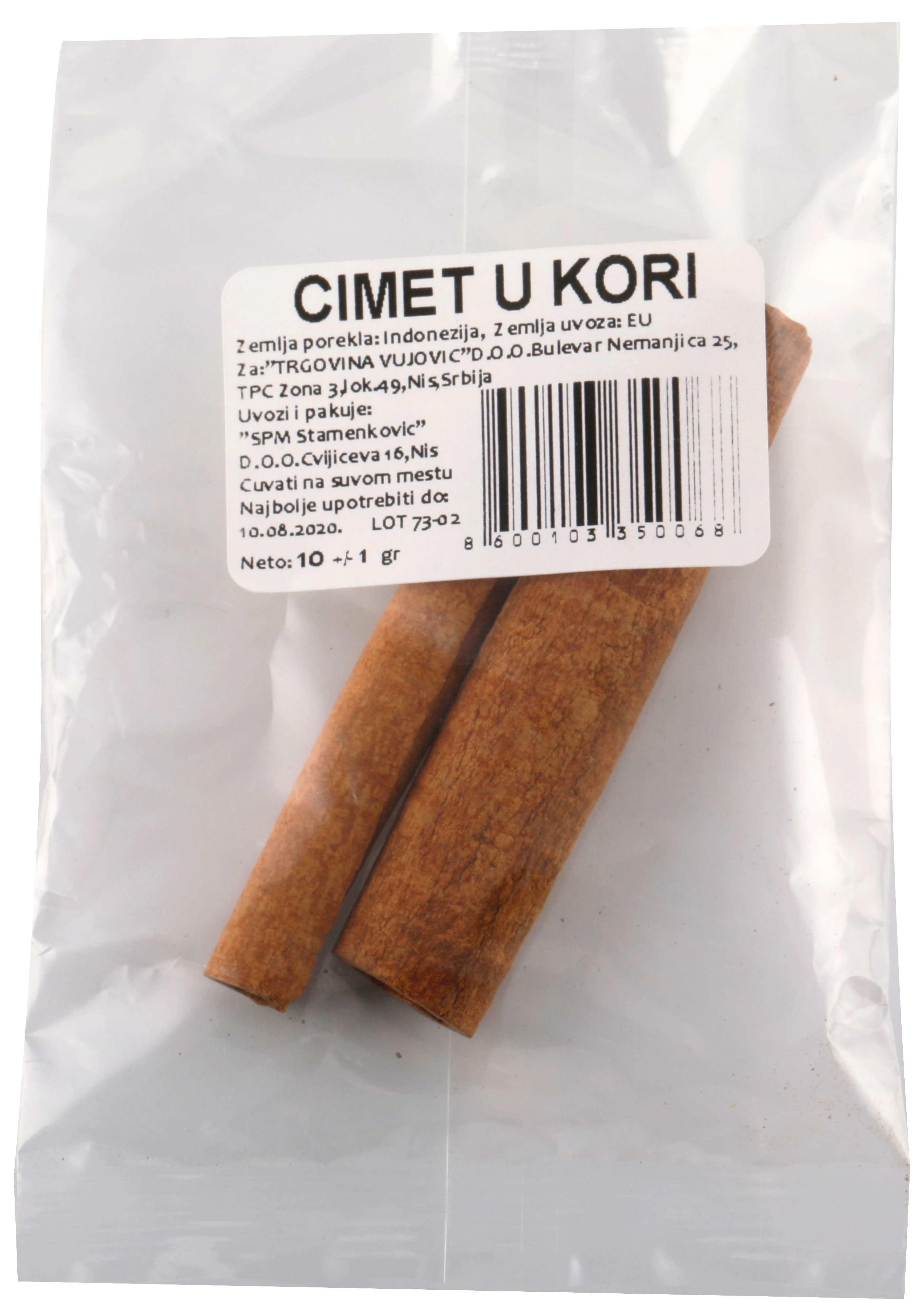 Cimet u kori 10 g Trgovina Vujović